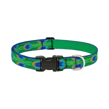 Lupine LupinePet Original Designs Multicolor Tail Feathers Nylon Dog Adjustable Collar 32652